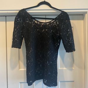 Banana Republic size Medium black lace shirt
